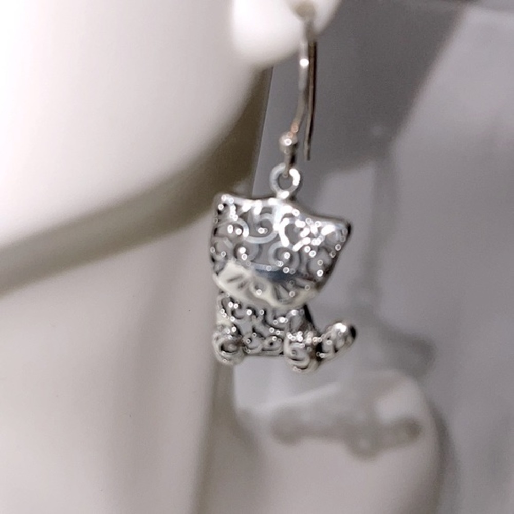 Kitty Sterling Kitty Earrings